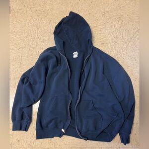 Gildan dark blue zip up